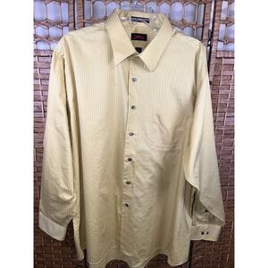 Jerry Garcia Button Down Shirt Mens Mustard Color Long Sleeve Cotton Blend 2XL